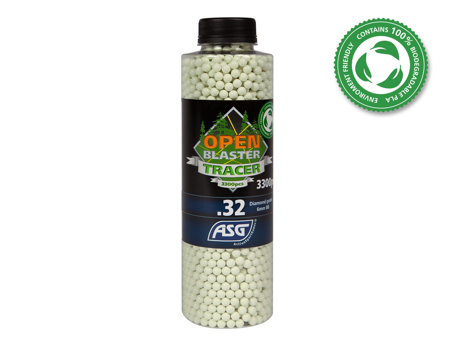 0.32g, 3300 pcs. bottle -Tracer green