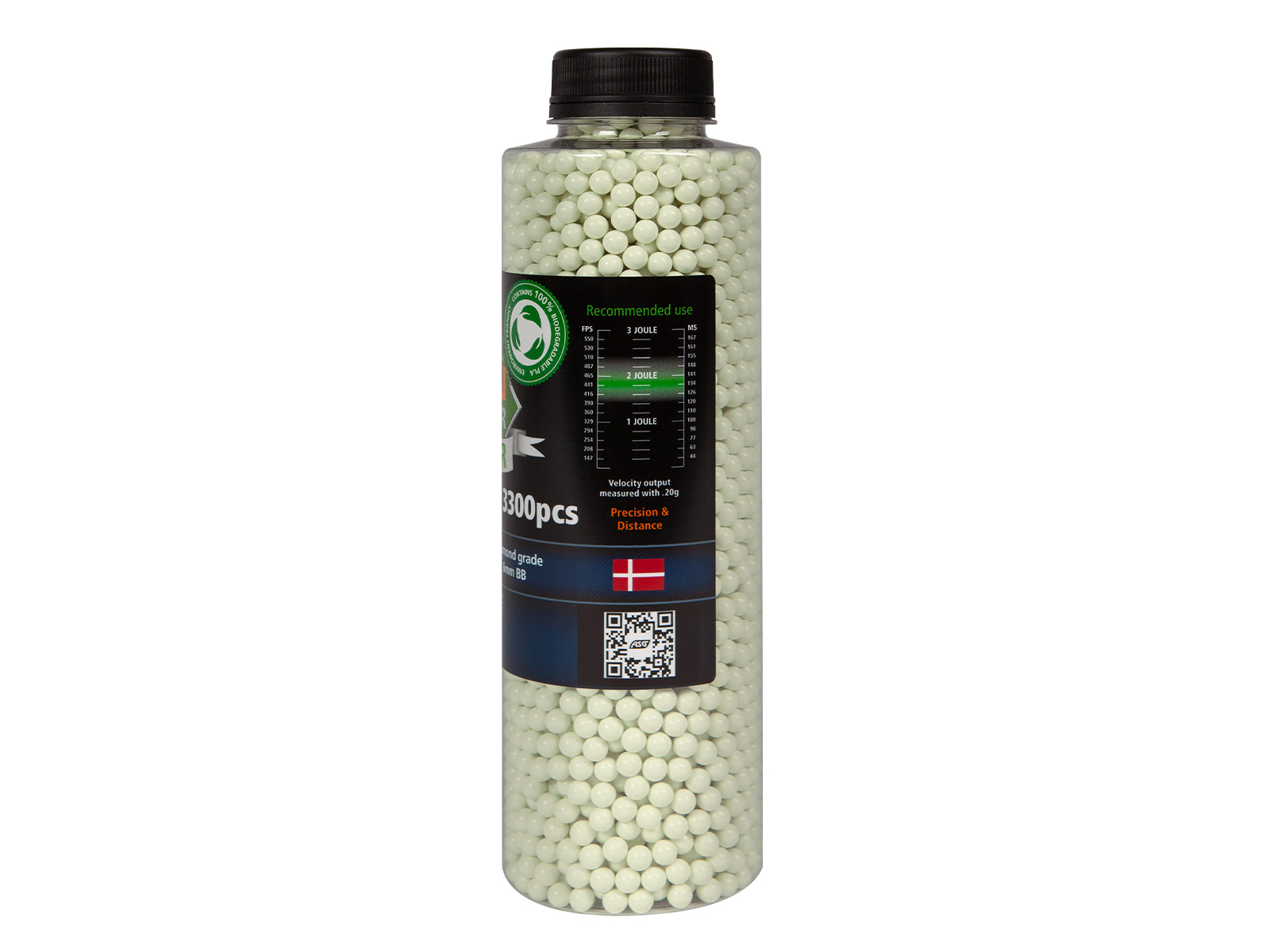 0.32g, 3300 pcs. bottle -Tracer green