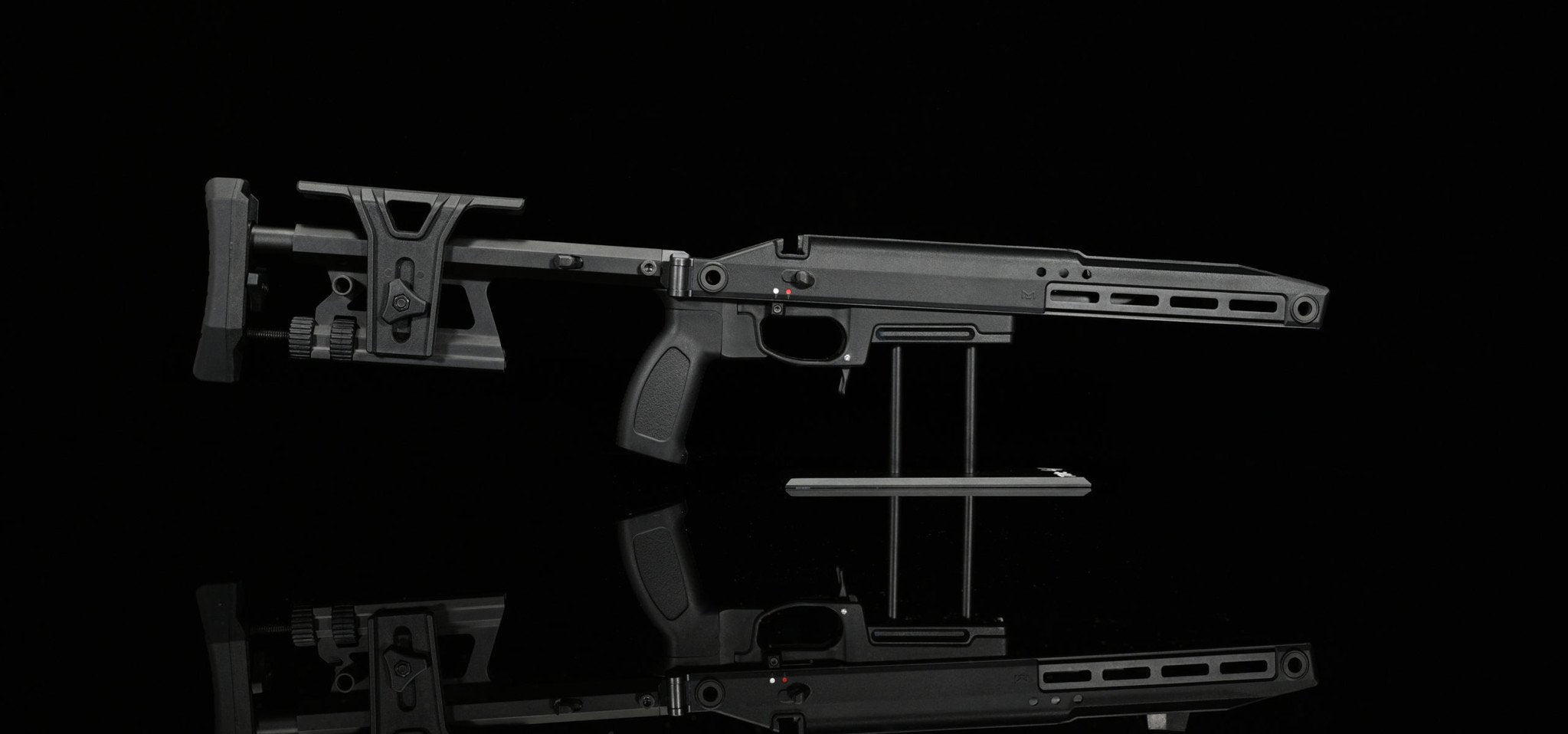 TAC-41 A - Aluminium Chassis with Foldable Stock - Black
