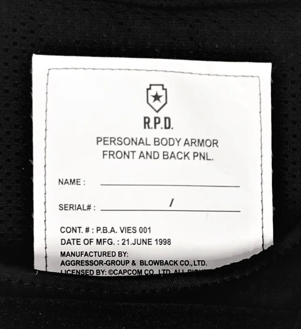 Resident Evil 2 RPD Soft Armor Vest