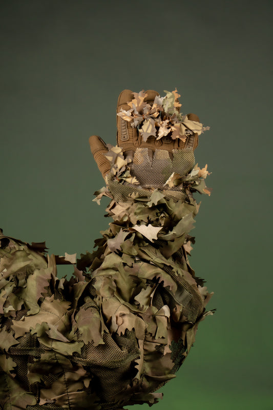 Stalker Crafted Ghillie Gloves Brown Oak