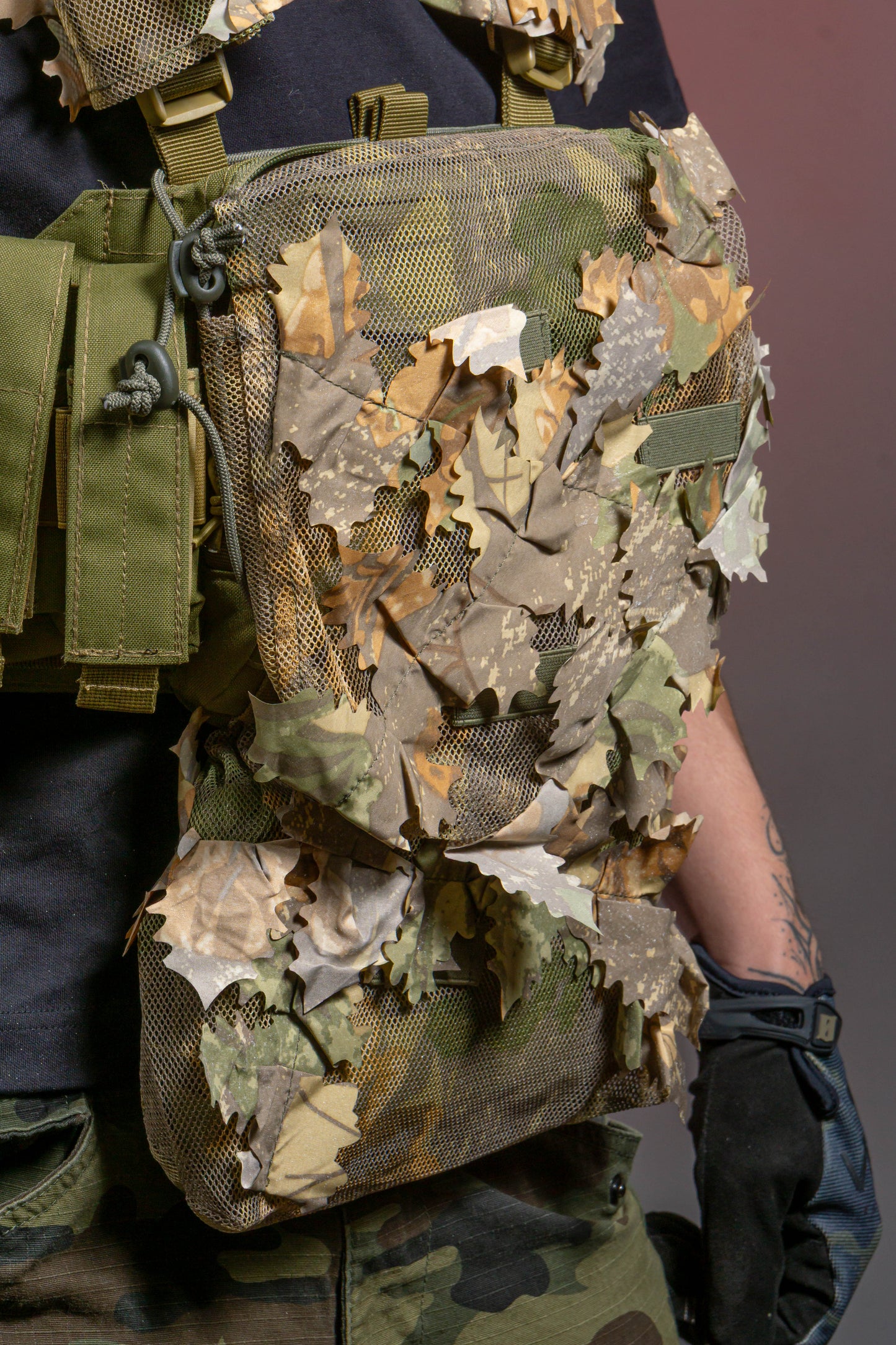 Brown Oak Chest Rig Covers (Near-Infrared Treated)