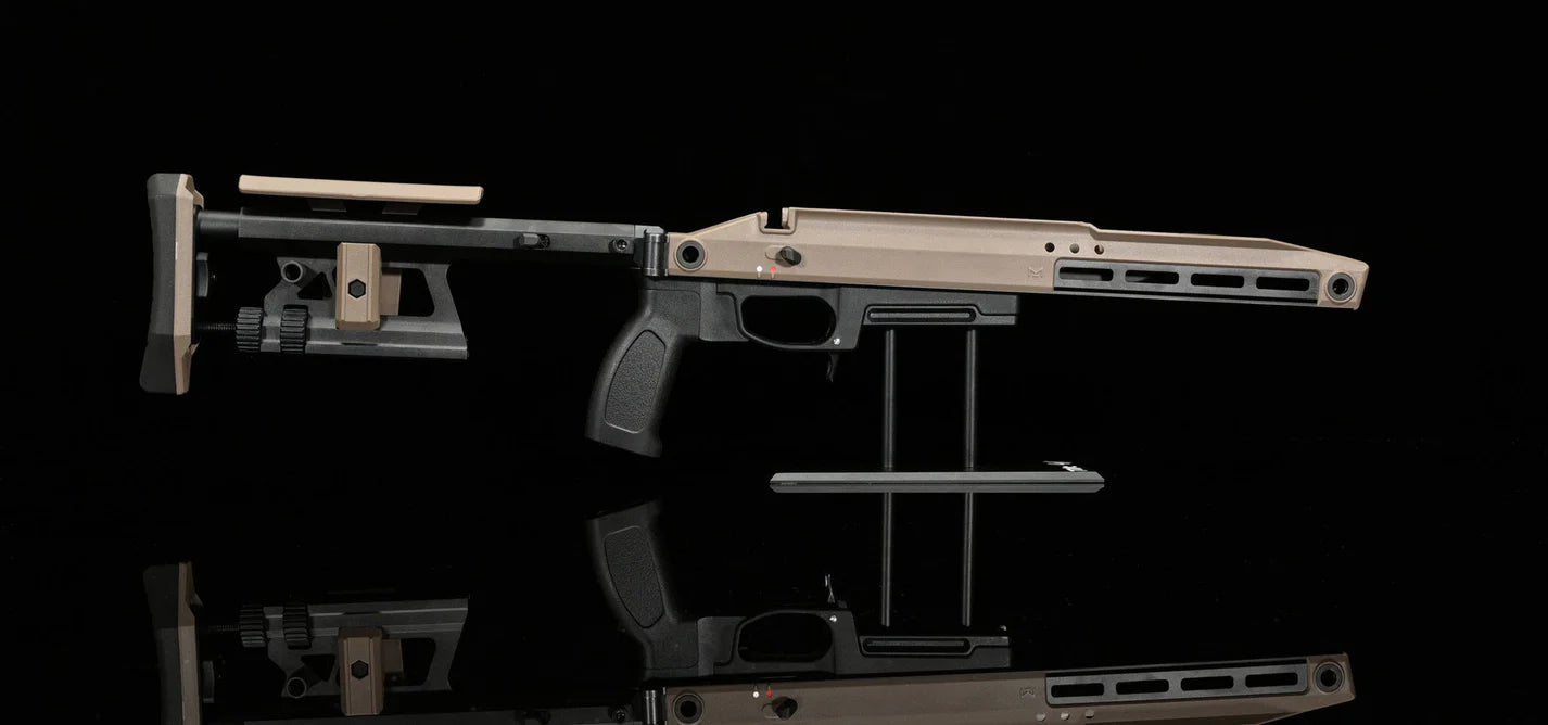 TAC-41 A - Aluminium Chassis with Foldable Stock - Black