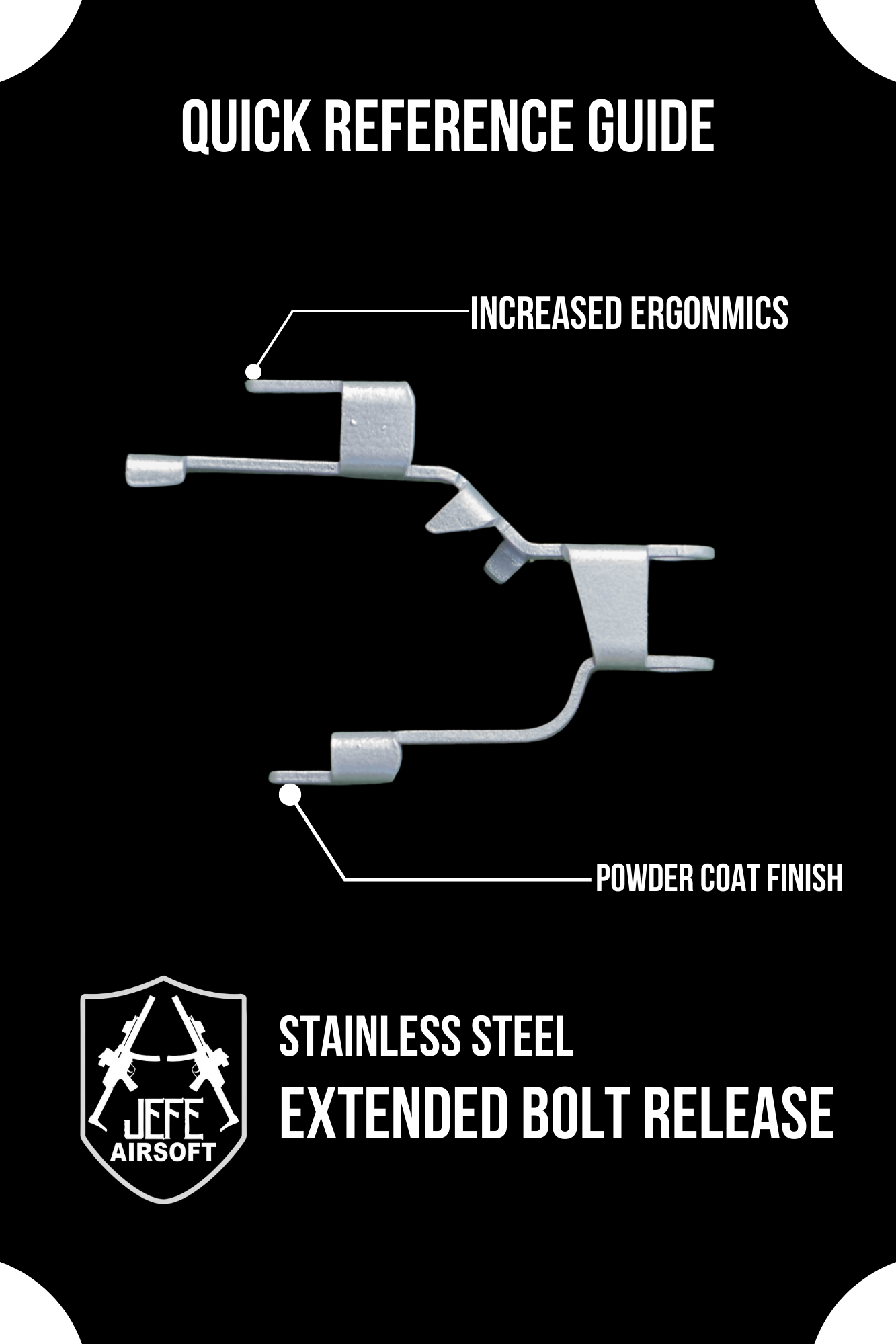 Stainless Steel Extended Bolt Release Right Hand Only