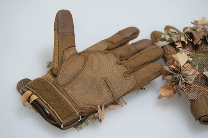 Stalker Crafted Ghillie Gloves Brown Oak