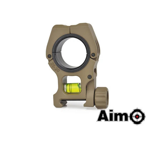 M10 1 inch to 30mm Scope Rings With Level - DE